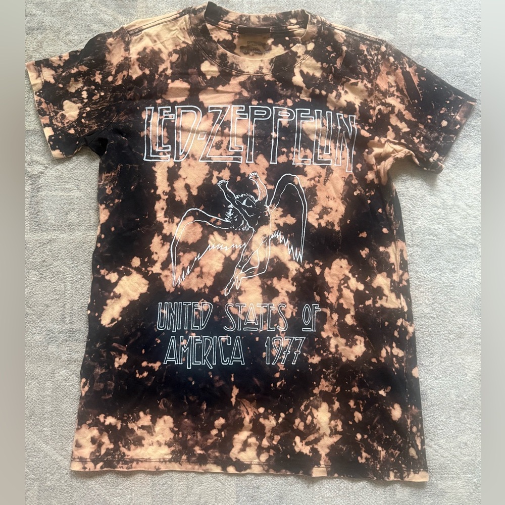 Led Zeppelin Custom Tie-Dyed Band Tee